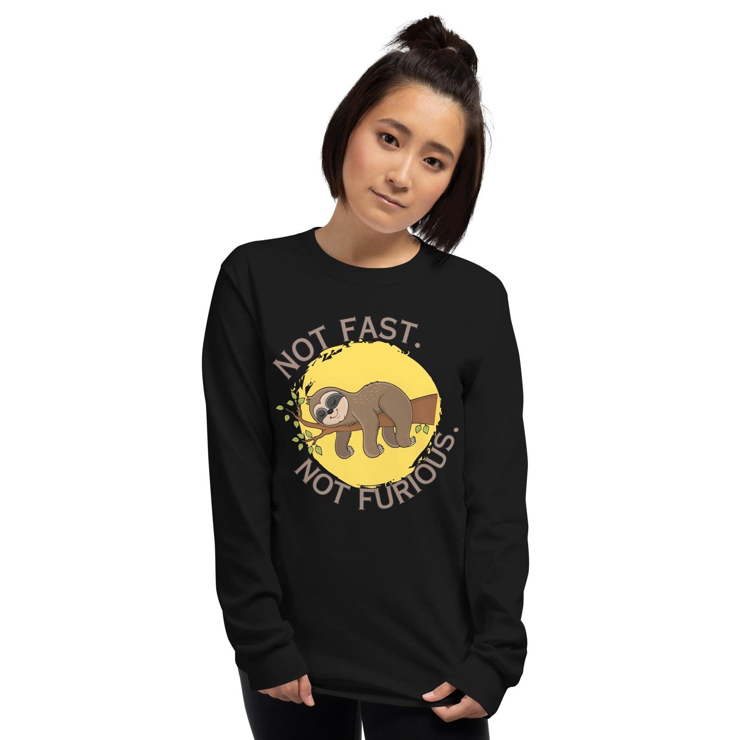 Essential Crew Neck Long Sleeve Tee - Not Fast Not Furious