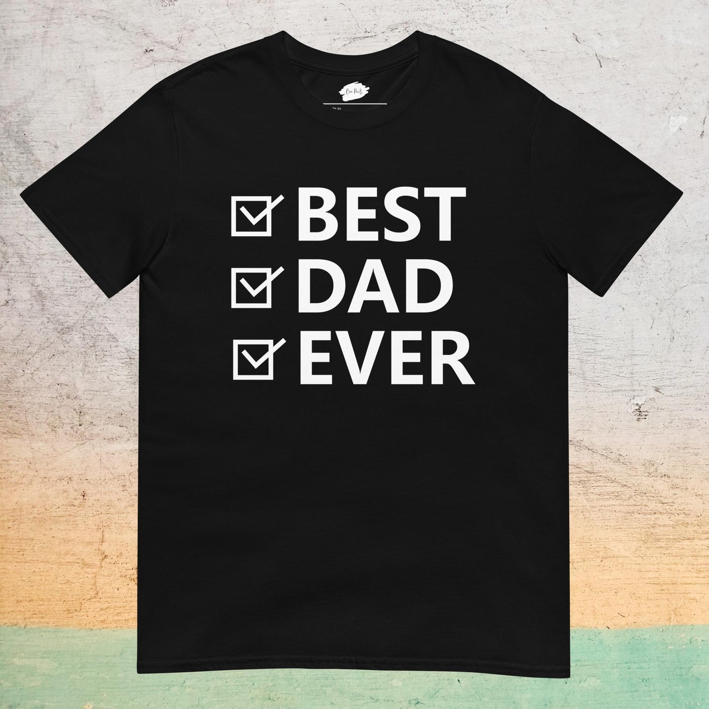 Essential Crew Neck T-Shirt - Best Dad Ever |  | Bee Prints