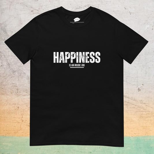 Essential Crew Neck T-Shirt - Happiness is an inside job |  | Bee Prints
