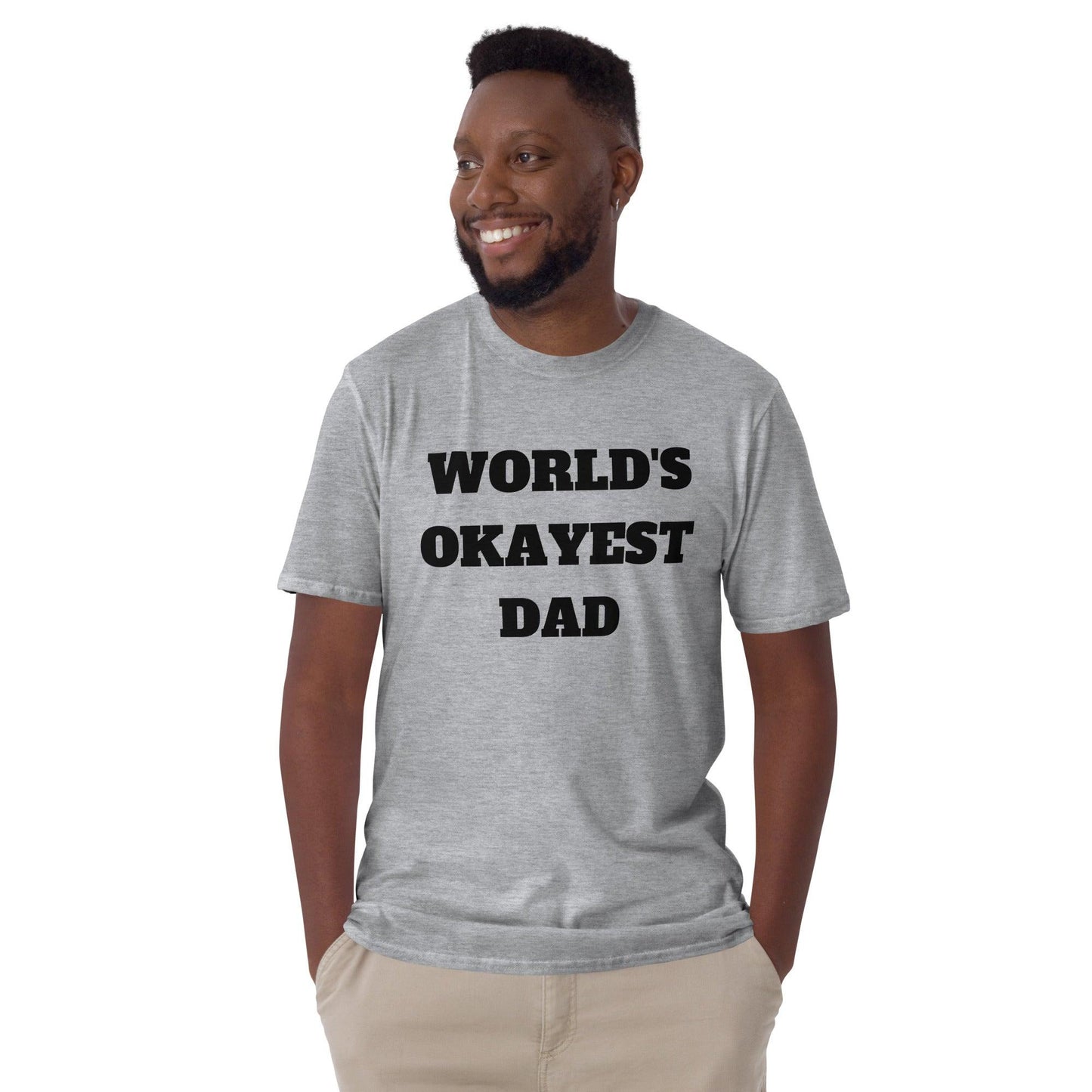 Essential Crew Neck T-Shirt - World's Okayest Dad