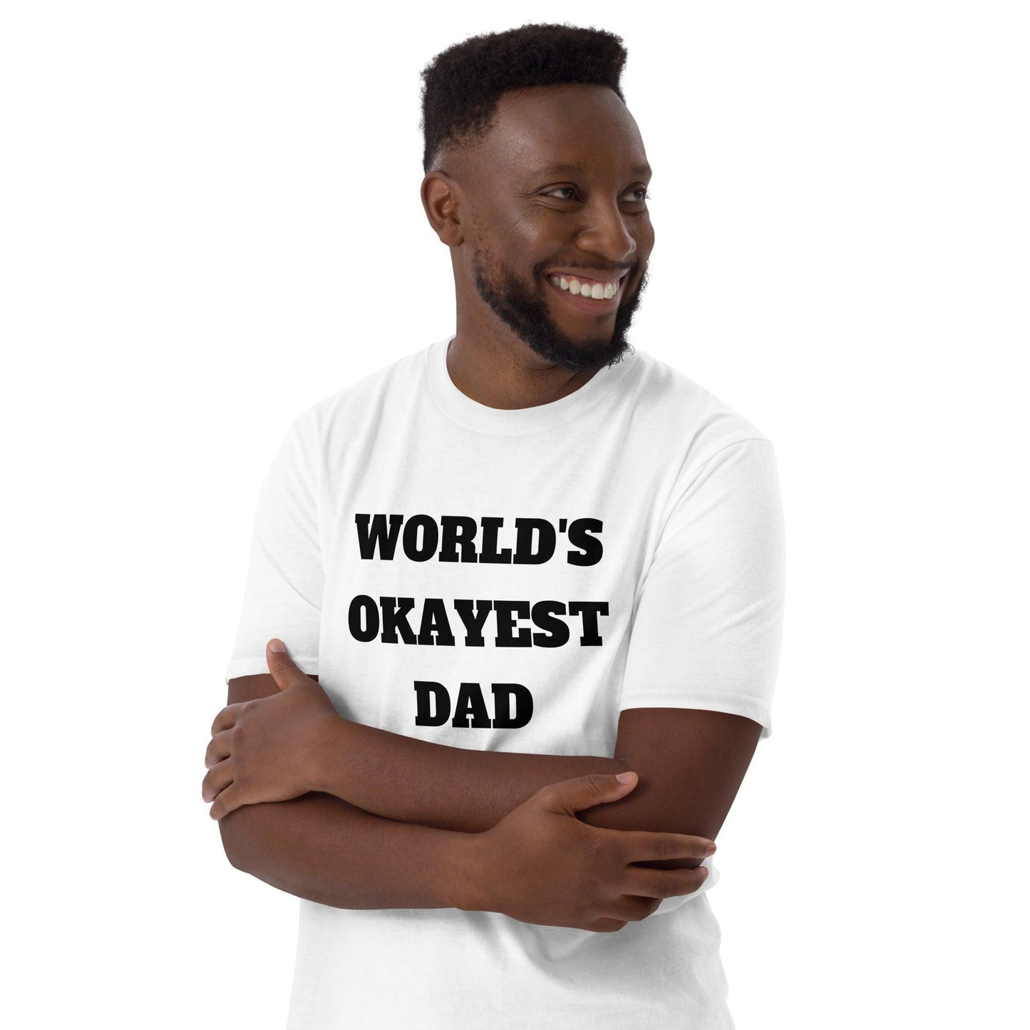 Essential Crew Neck T-Shirt - World's Okayest Dad