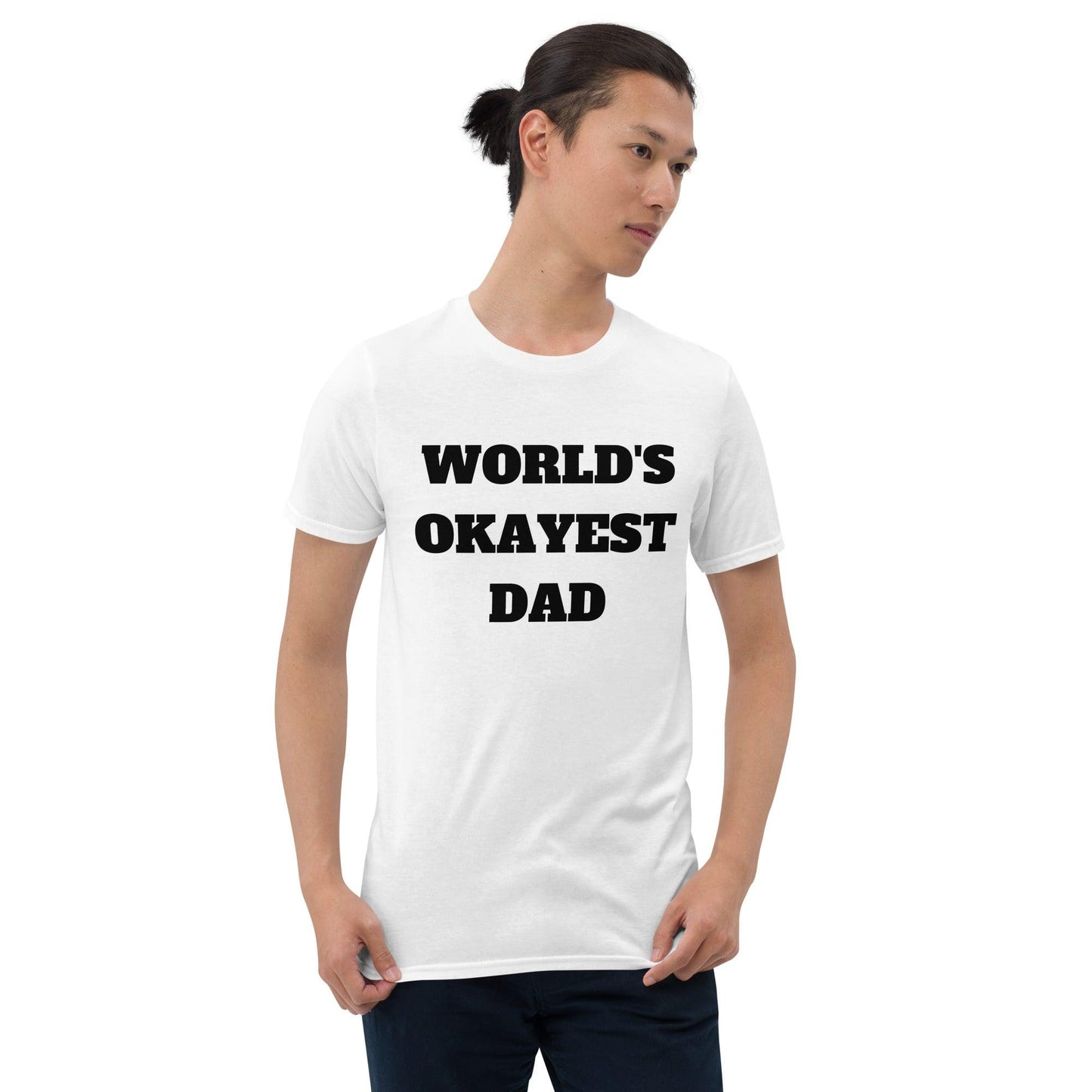 Essential Crew Neck T-Shirt - World's Okayest Dad