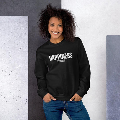 Essential Crew Neck Sweatshirt - Happiness is an inside job