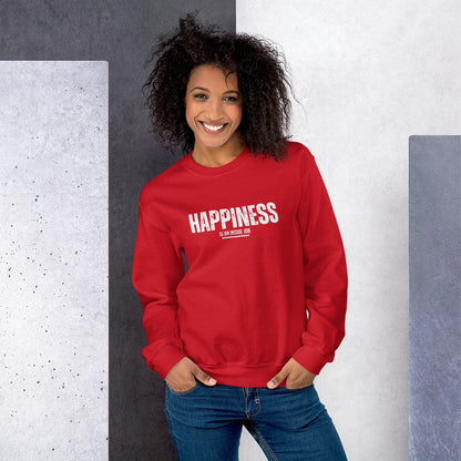 Essential Crew Neck Sweatshirt - Happiness is an inside job