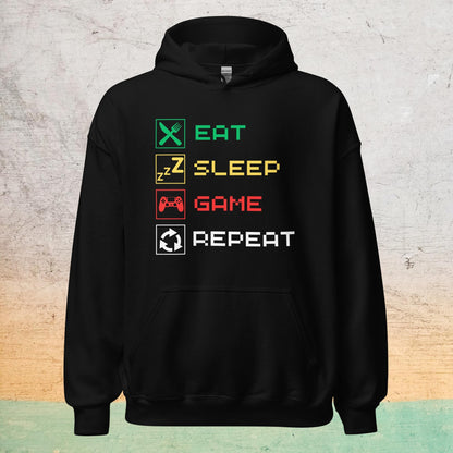 Sweat à capuche Essentiel - Eat Sleep Game Repeat