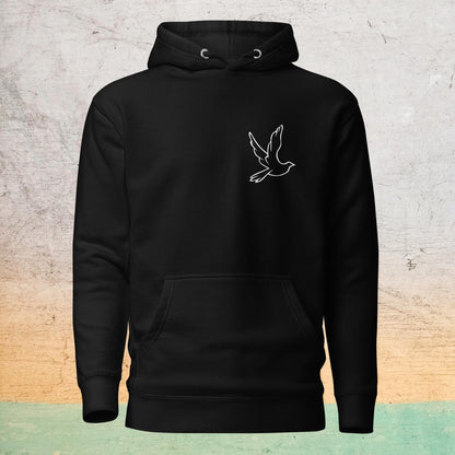 Premium Crew Neck Hoodie - minimal bird |  | Bee Prints