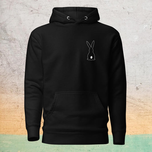 Premium Crew Neck Hoodie - minimal bunny