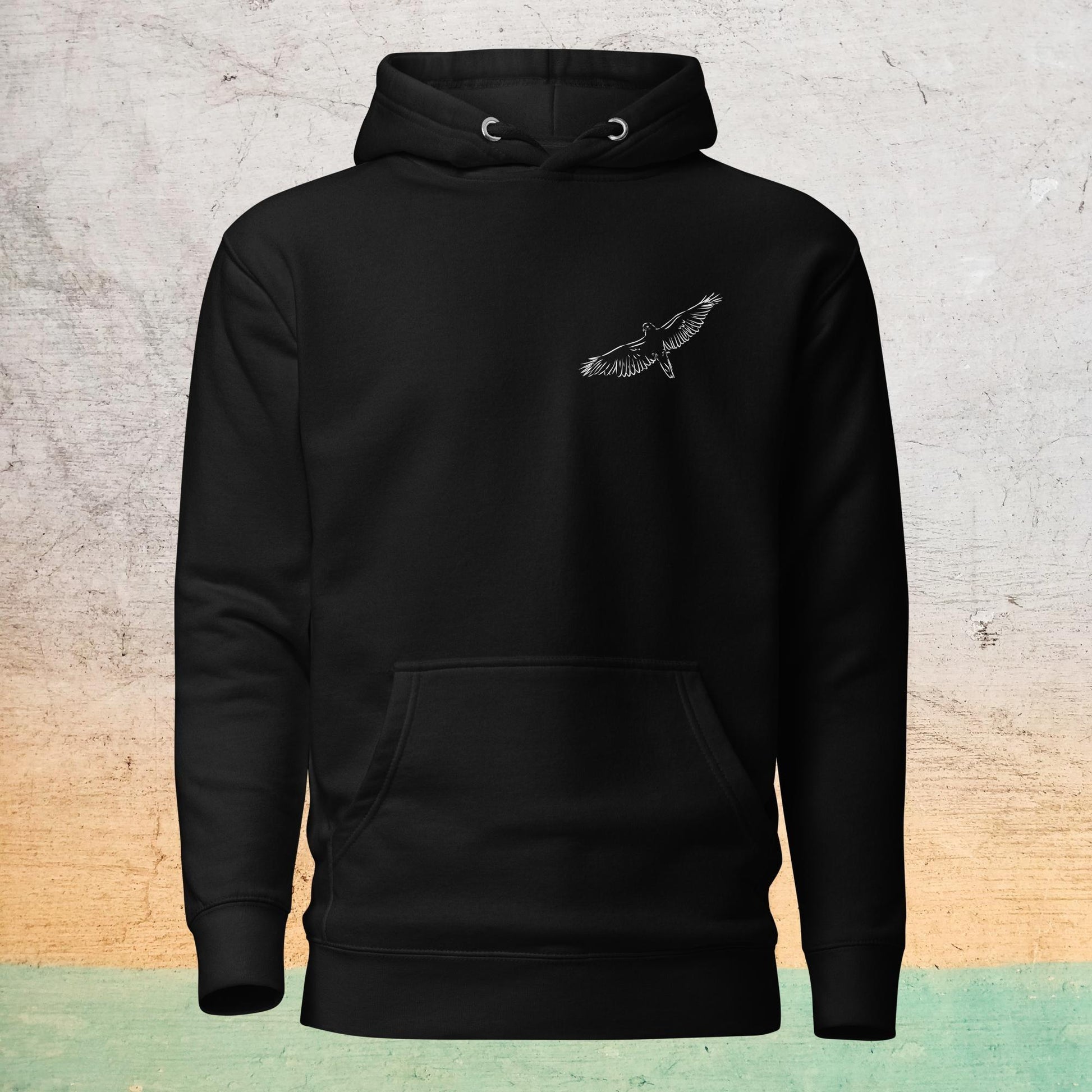 Premium Crew Neck Hoodie - minimal falcon |  | Bee Prints