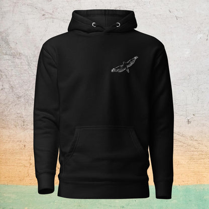 Premium Crew Neck Hoodie - minimal falcon |  | Bee Prints