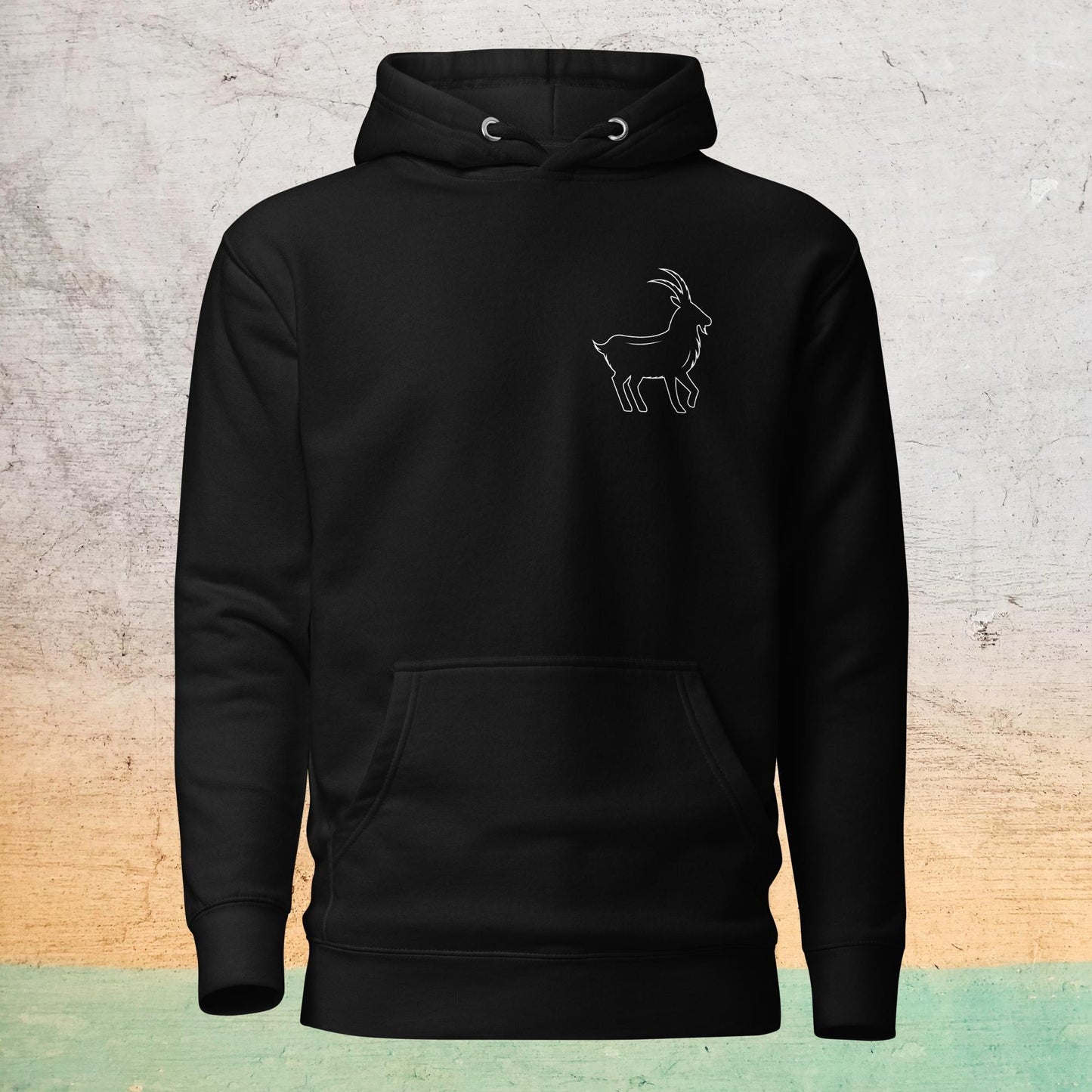 Premium Crew Neck Hoodie - minimal goat |  | Bee Prints