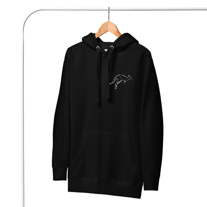 Premium Crew Neck Hoodie - minimal kangaroo