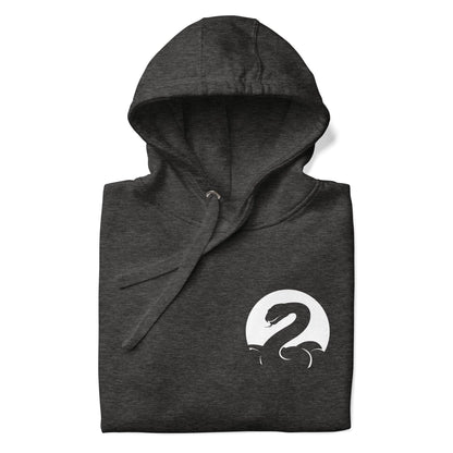 Premium Crew Neck Hoodie - minimal snake