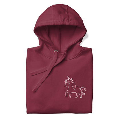 Sweat à capuche Sélect - licorne minimale