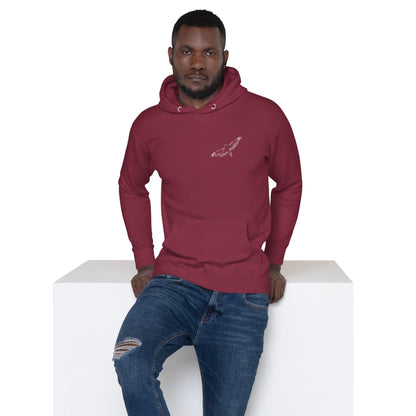 Premium Crew Neck Hoodie - minimal falcon