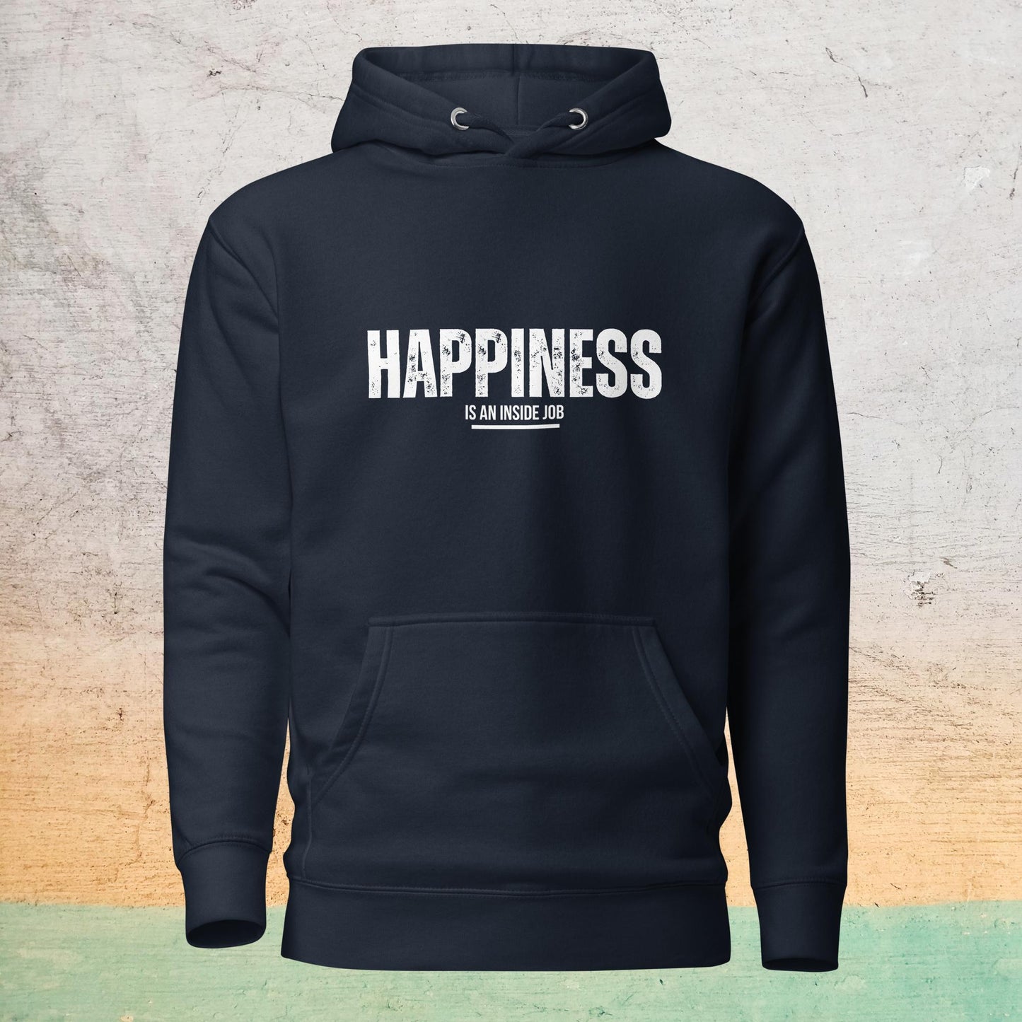 Premium Crew Neck Hoodie - Happiness is an inside job