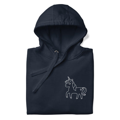 Sweat à capuche Sélect - licorne minimale