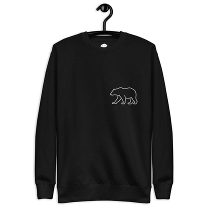 Premium Crew Neck Sweatshirt - minimal bear