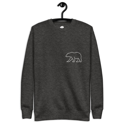 Premium Crew Neck Sweatshirt - minimal bear