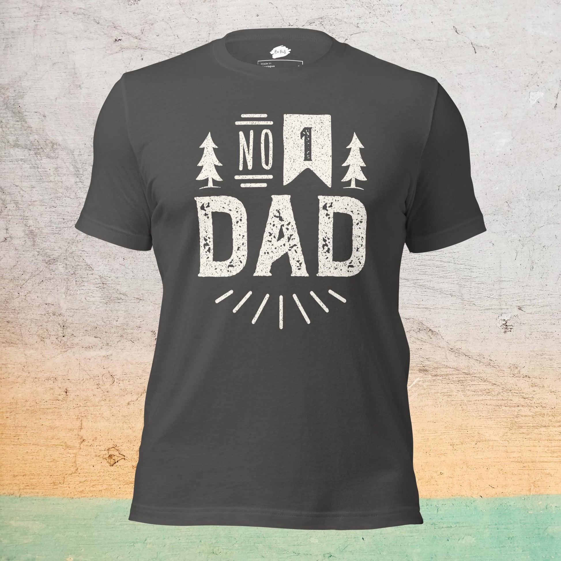 Premium Crew Neck T-Shirt - Number 1 Dad |  | Bee Prints