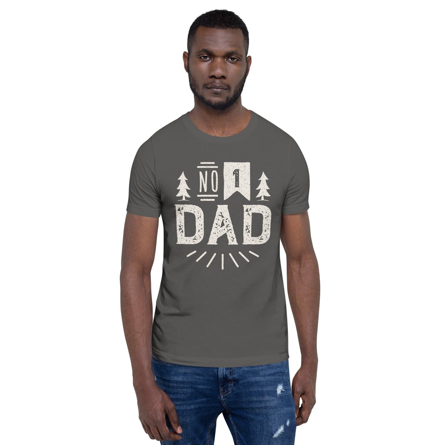 Premium Crew Neck T-Shirt - Number 1 Dad