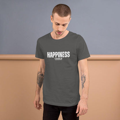 Premium Crew Neck T-Shirt - Happiness is an inside job