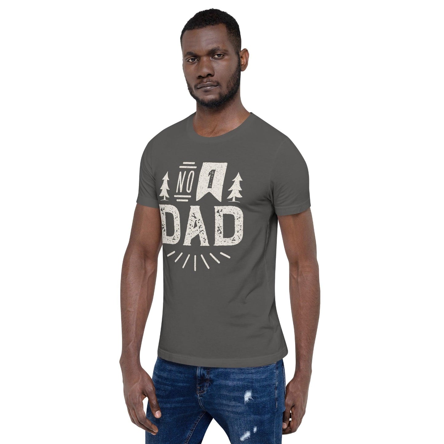 Premium Crew Neck T-Shirt - Number 1 Dad