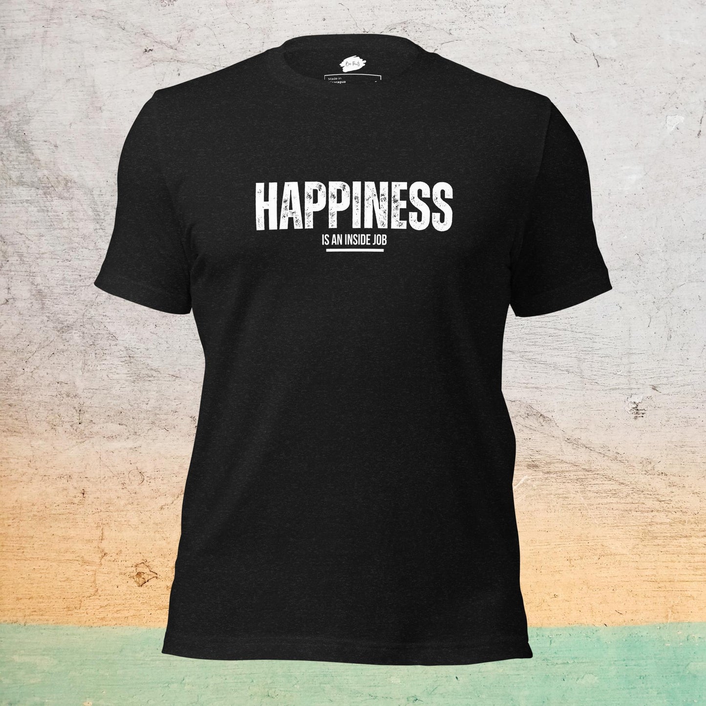 Premium Crew Neck T-Shirt - Happiness is an inside job