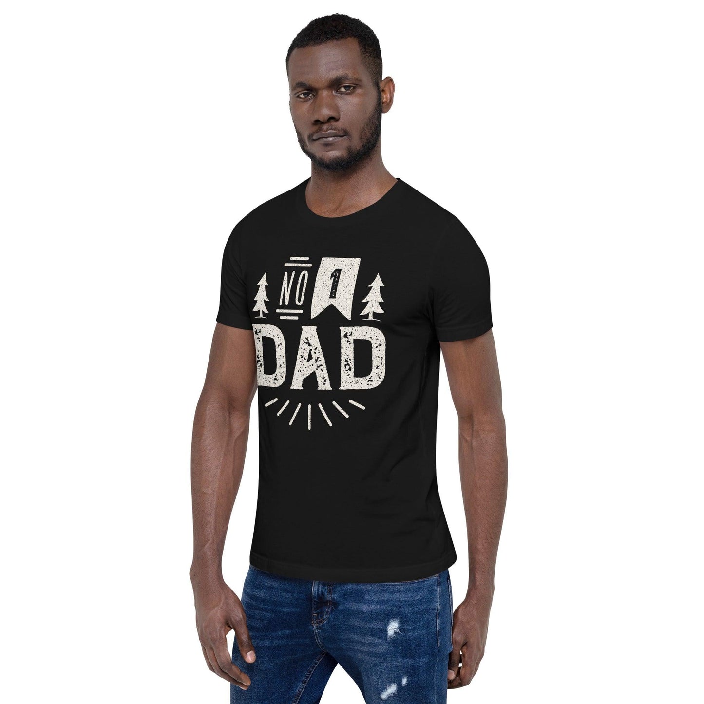 Premium Crew Neck T-Shirt - Number 1 Dad