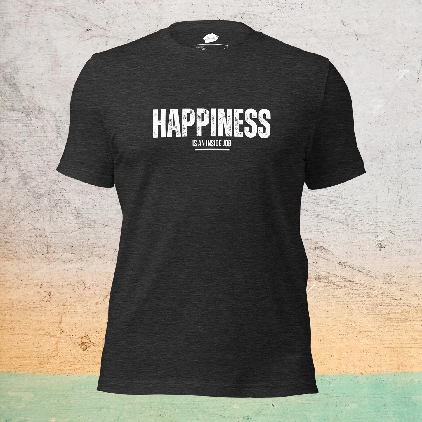 Premium Crew Neck T-Shirt - Happiness is an inside job