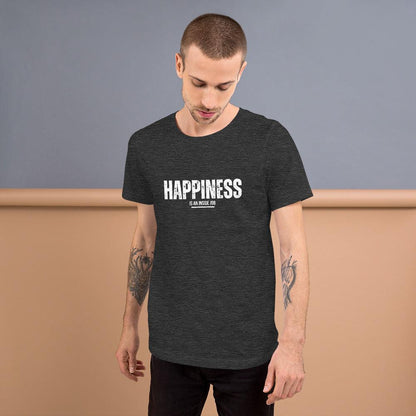 Premium Crew Neck T-Shirt - Happiness is an inside job