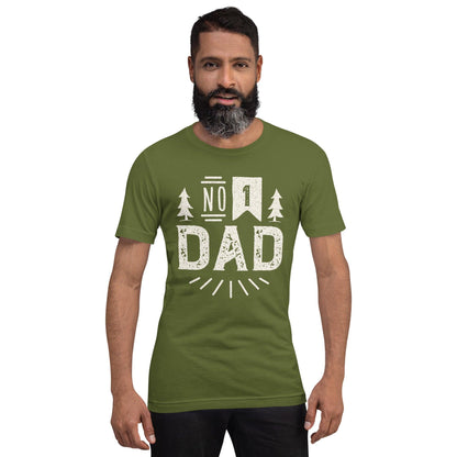 Premium Crew Neck T-Shirt - Number 1 Dad