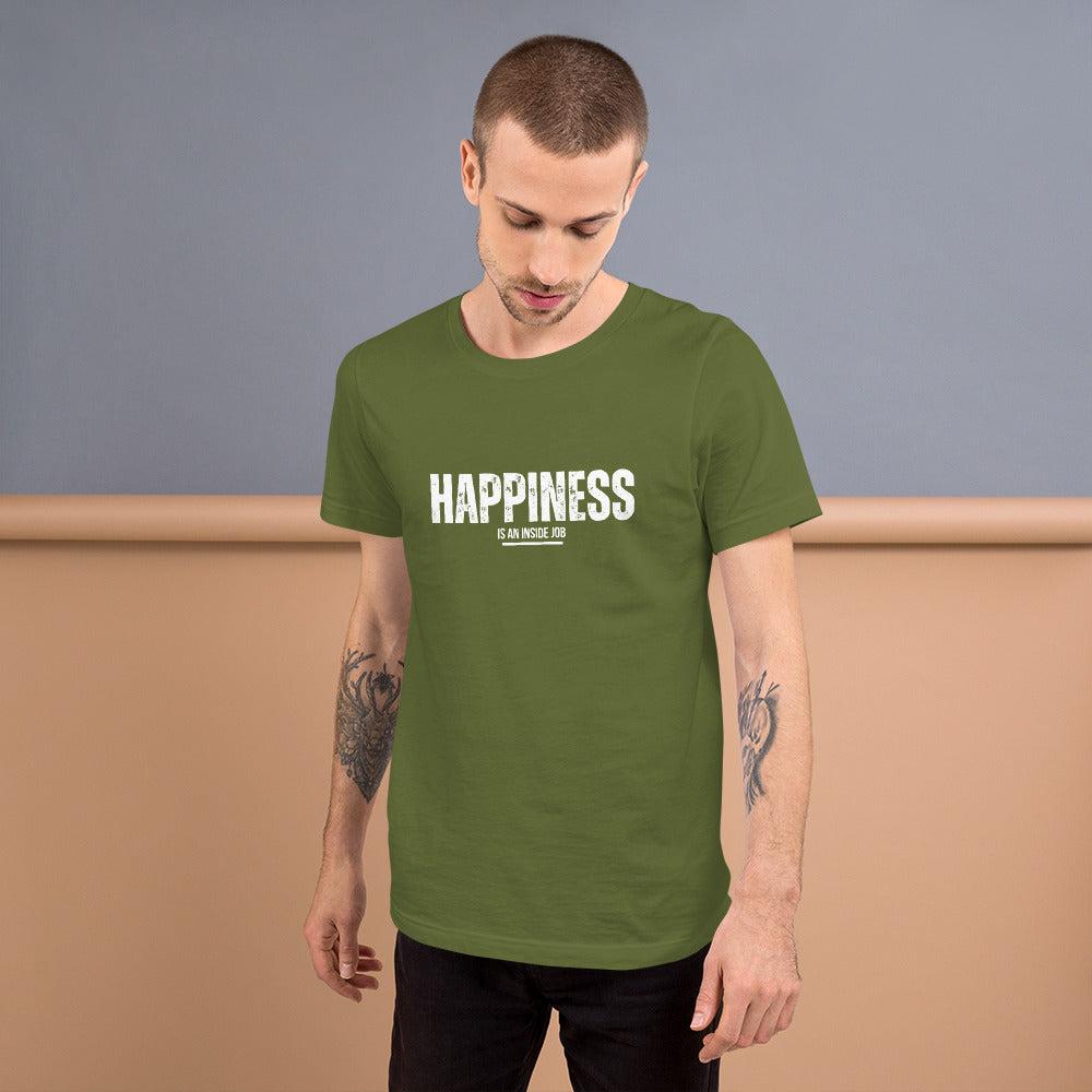 Premium Crew Neck T-Shirt - Happiness is an inside job