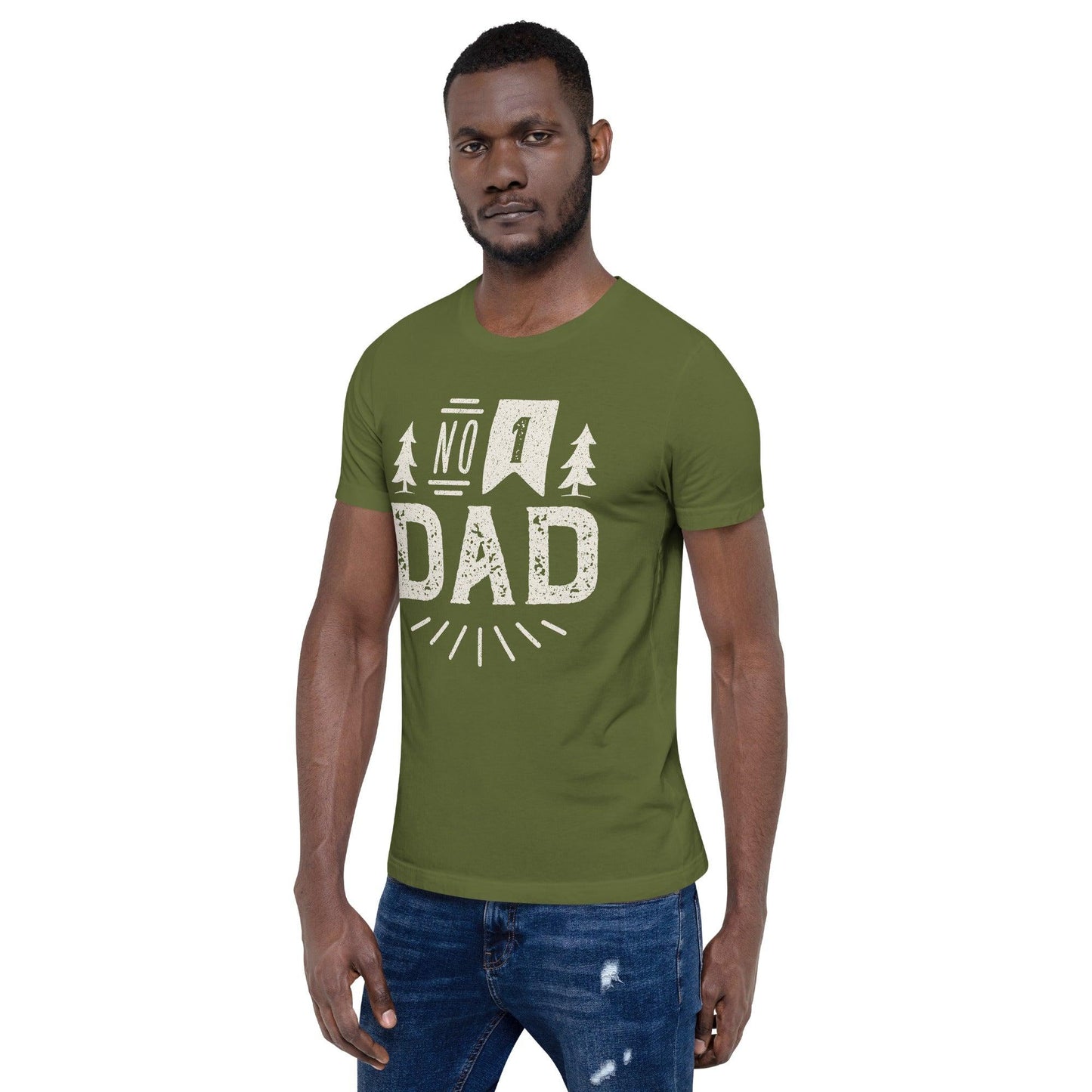 Premium Crew Neck T-Shirt - Number 1 Dad