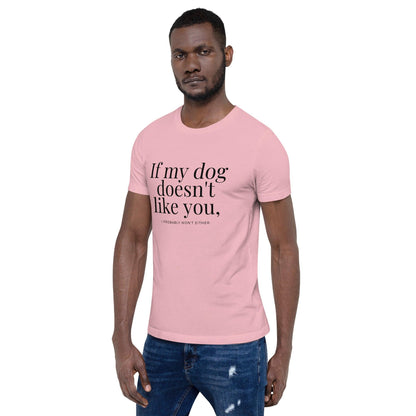 T-Shirt Sélect à col rond - If my dog doesn't like you (pâle)