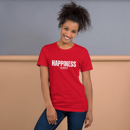 Premium Crew Neck T-Shirt - Happiness is an inside job