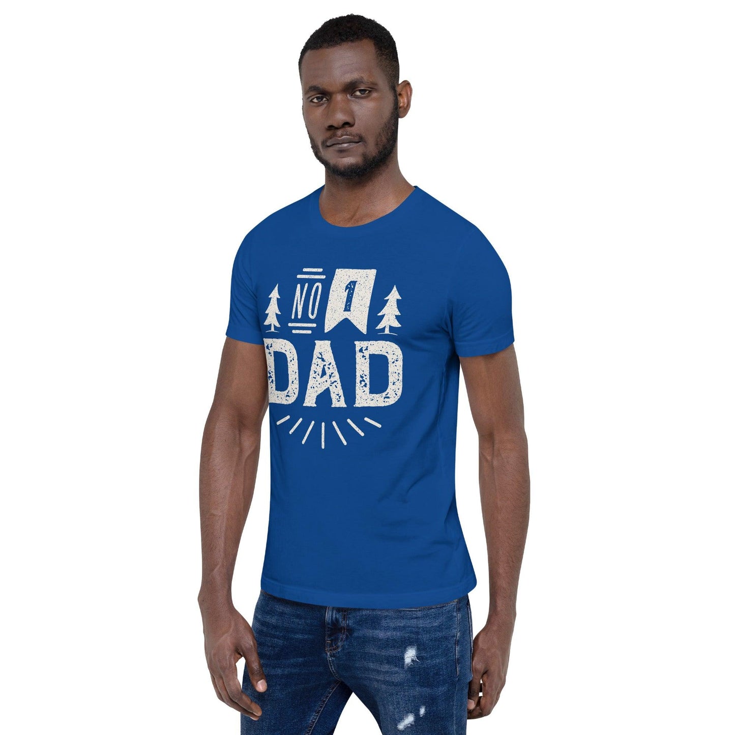 Premium Crew Neck T-Shirt - Number 1 Dad