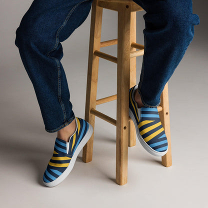 Striped men's slip-on shoes | Shoes | Bee Prints