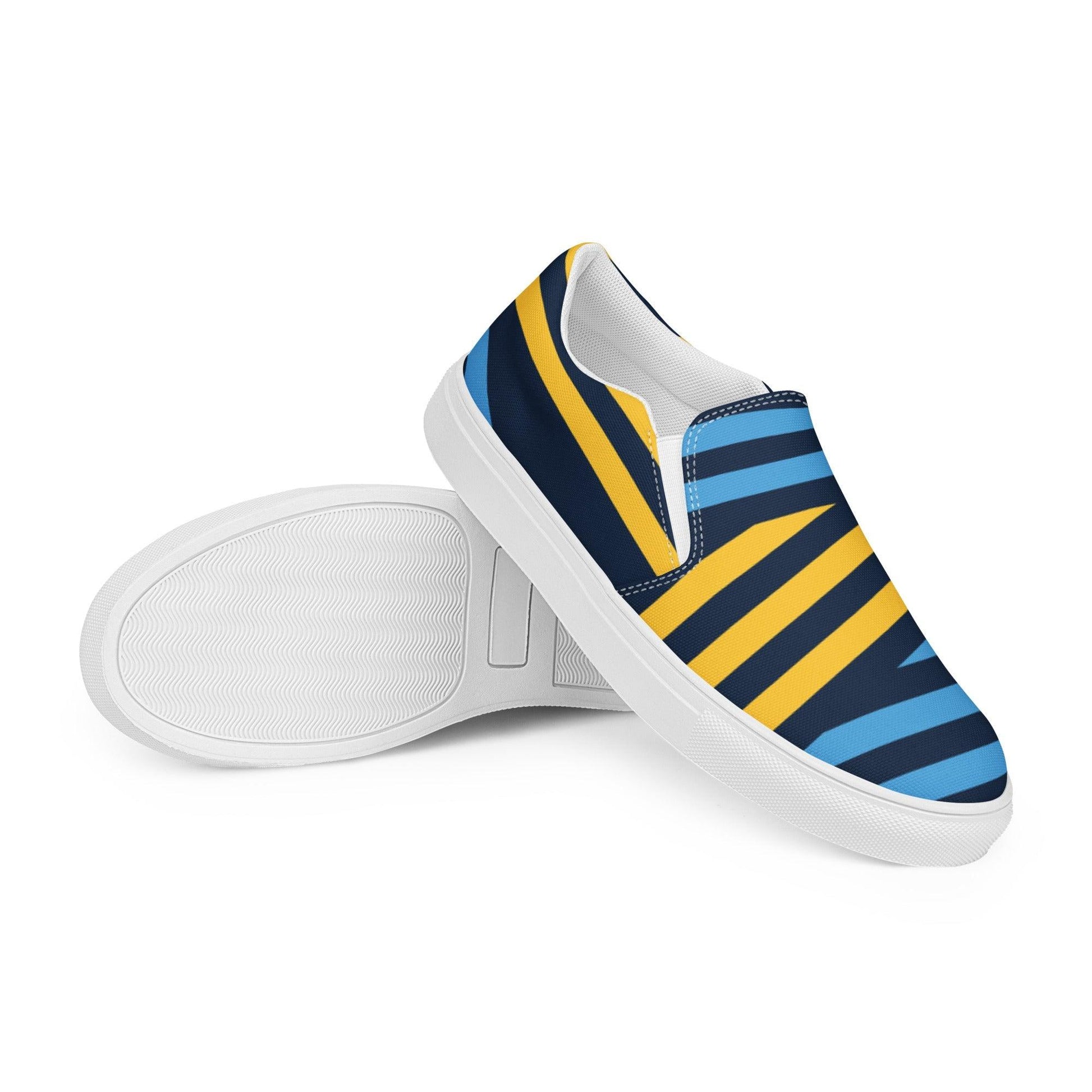 Striped men's slip-on shoes | Shoes | Bee Prints