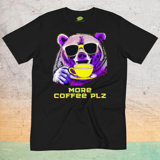 T-Shirt Écologique à col rond - More Coffee Plz