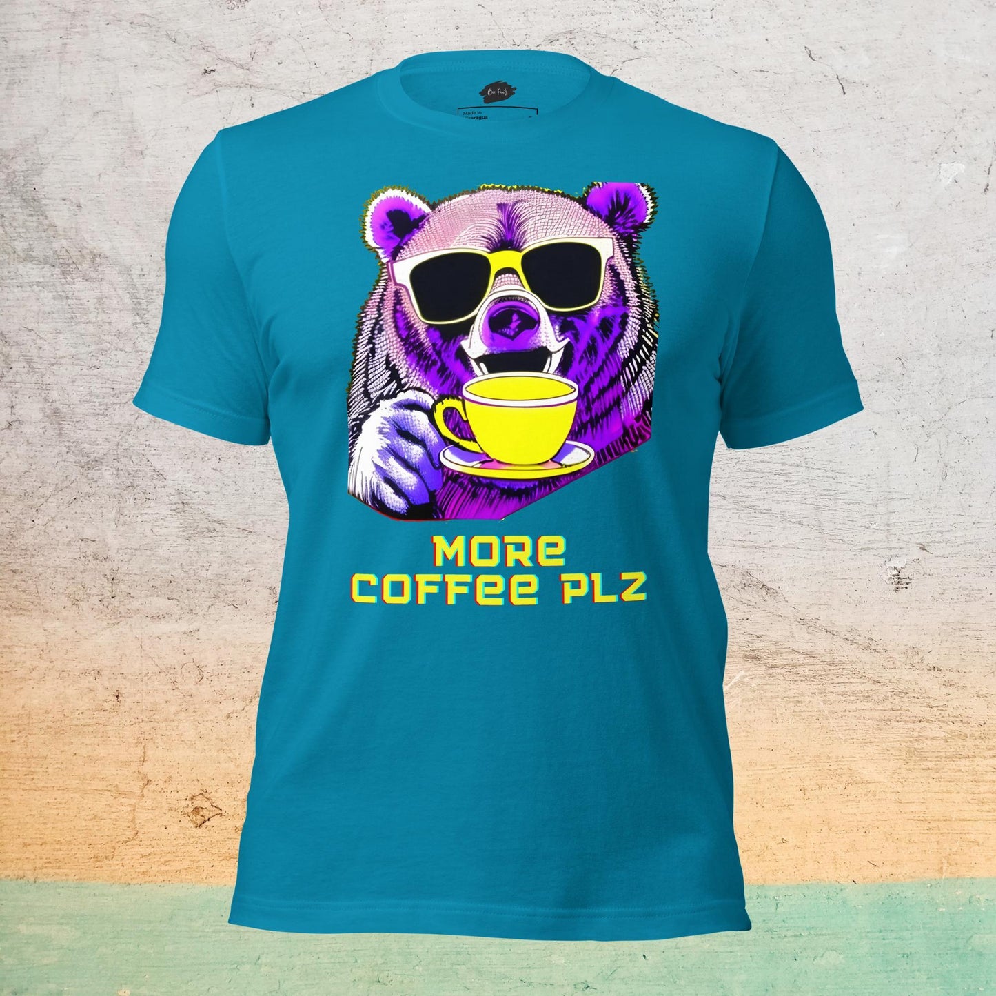 Premium Crew Neck T-Shirt - More Coffee Plz