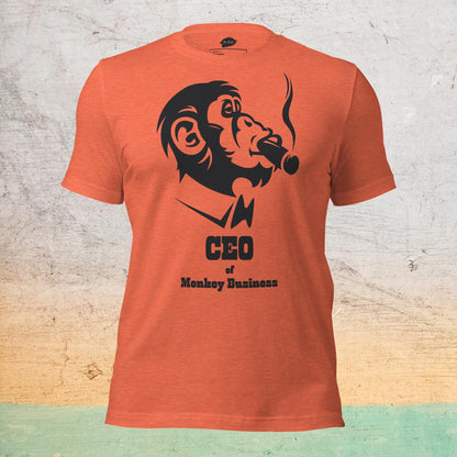 Premium Crew Neck T-Shirt - CEO of Monkey Business