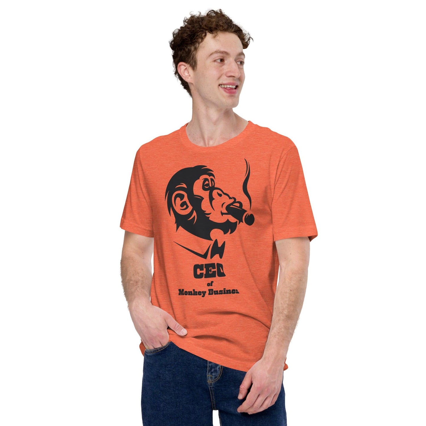 Premium Crew Neck T-Shirt - CEO of Monkey Business