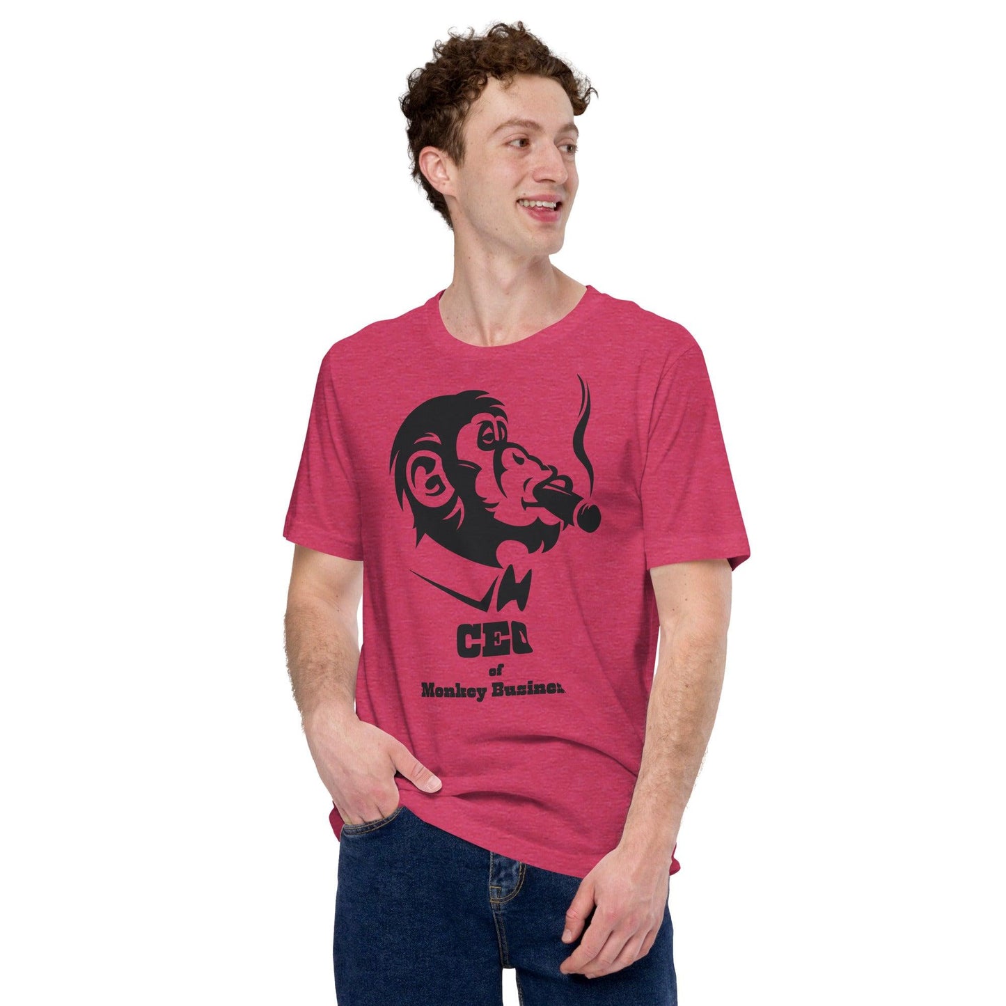 Premium Crew Neck T-Shirt - CEO of Monkey Business