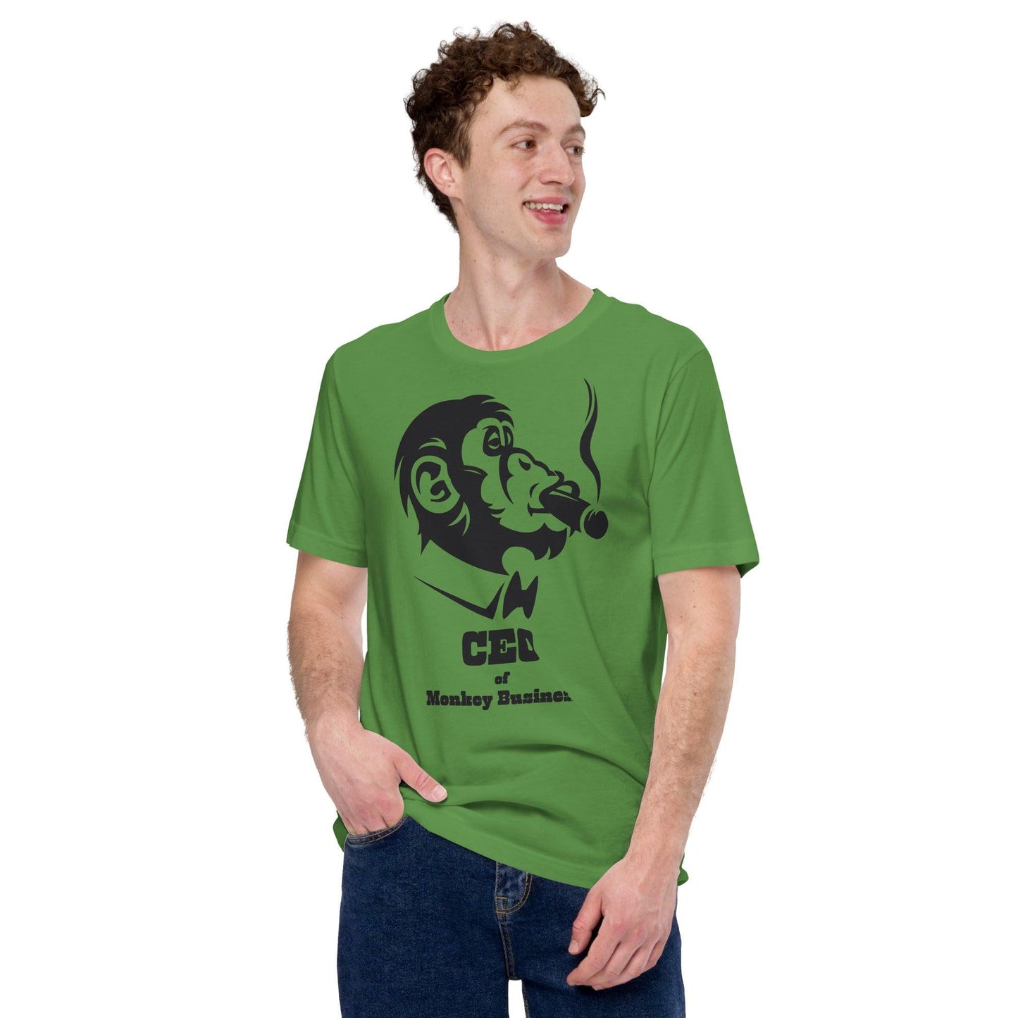 Premium Crew Neck T-Shirt - CEO of Monkey Business