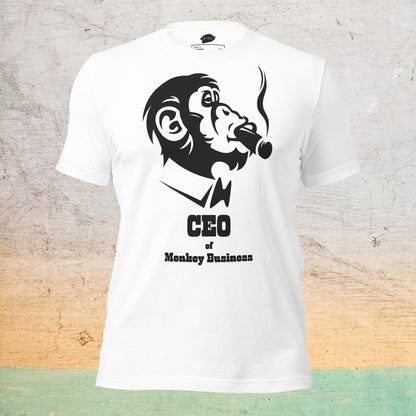 Premium Crew Neck T-Shirt - CEO of Monkey Business