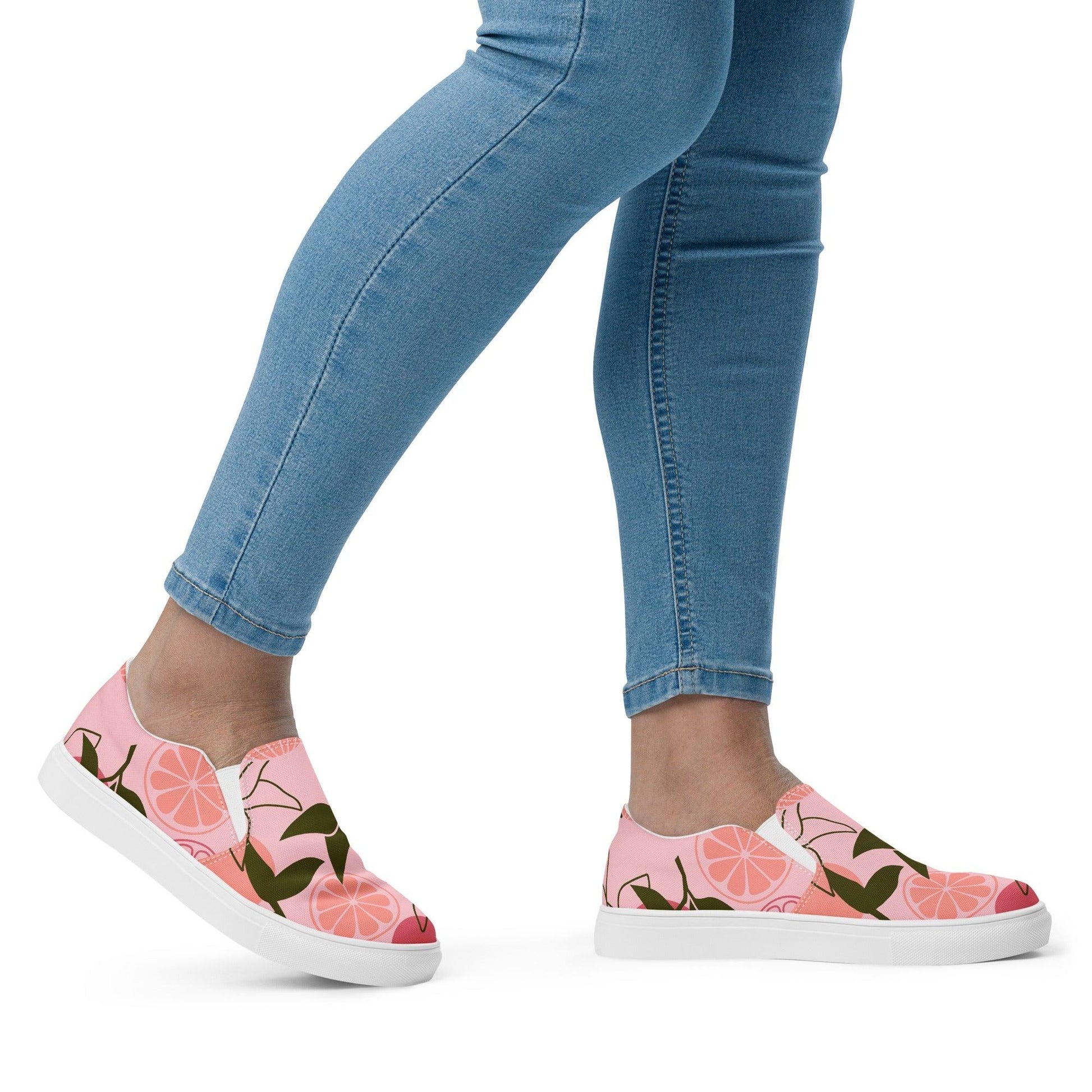 Grapefruit women’s slip-on shoes | Shoes | Bee Prints